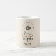 Tasse de café botanique élégante – Bureau inspiran