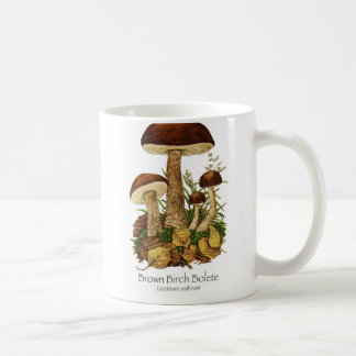 Tasse de café Brown de champignon de Bolete de
