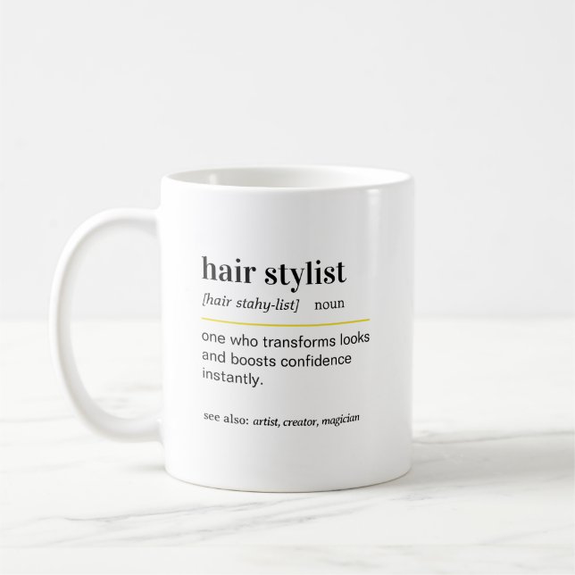Tasse de café cadeau drôle pour coiffeur (Gauche)