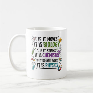Tasse de café cadeau pour professeur de sciences d