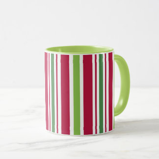 Tasse de café Cadeaux de Noël Rétro Rayures de Bon
