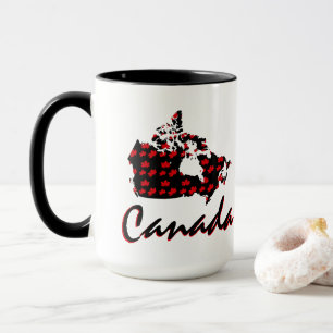 Tasse de café canadienne du Canada d'érable rouge