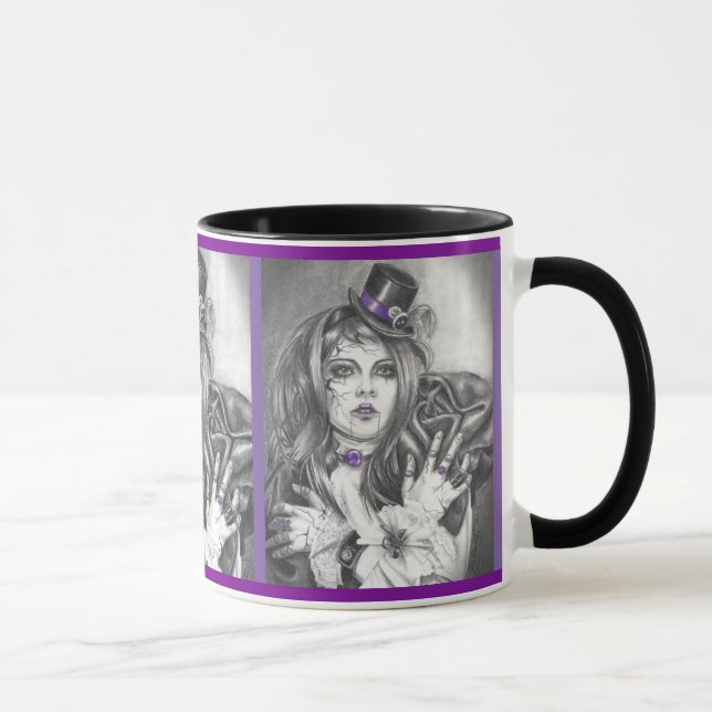 Tasse de café cassée par pierre porte-bonheur de (Droite)