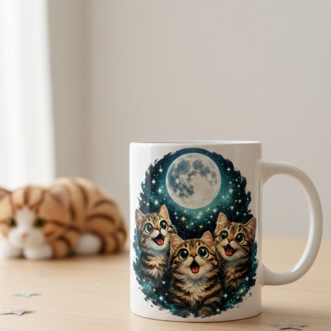 Tasse de café céleste pour amoureux de chats migno (Créateur téléchargé)