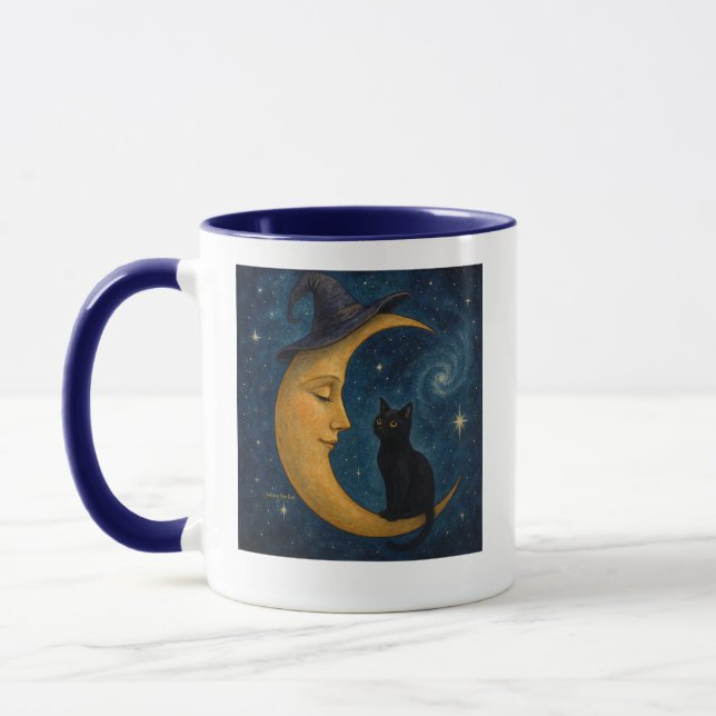 Tasse de café Chat sur la Lune (Gauche)