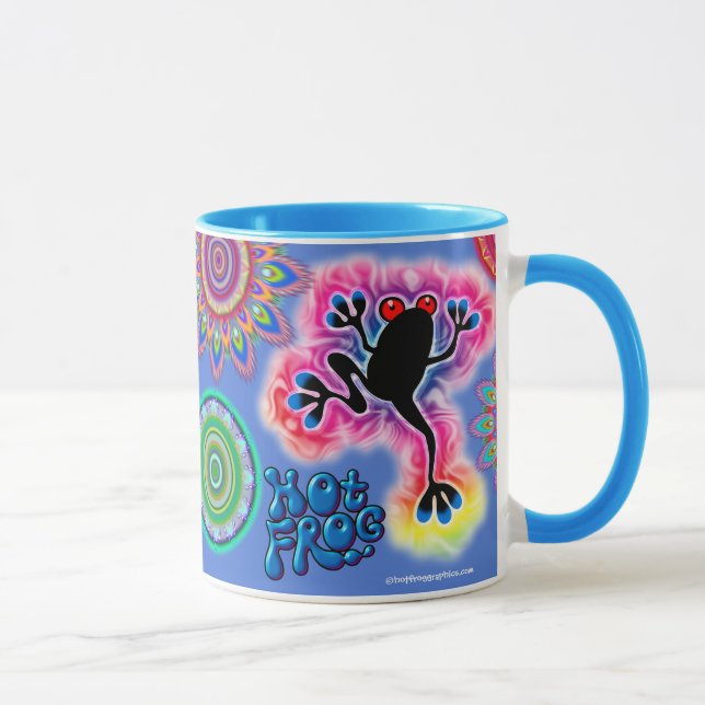 Tasse de café chaude de ton du surf deux de (Droite)