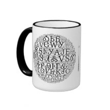 Tasse de café cherokee de nuage de mot de