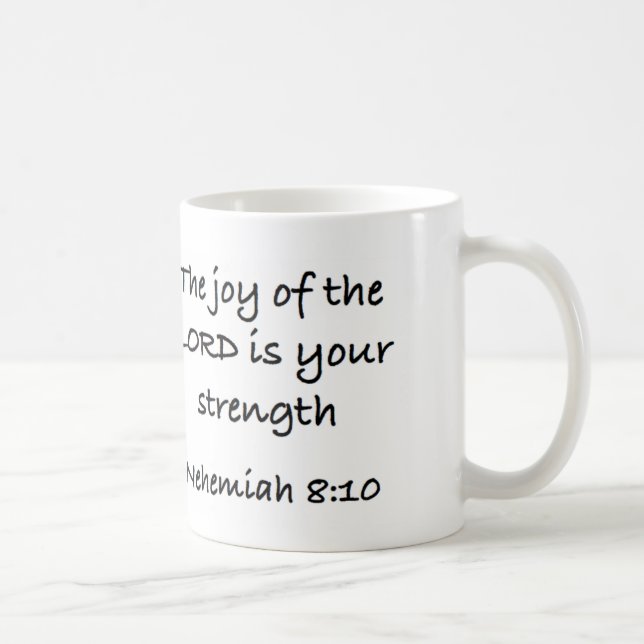 Tasse de café chrétienne avec le vers de bible (Droite)