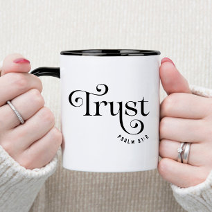 Tasse de café chrétienne avec verset biblique de c