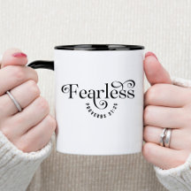 Tasse de café chrétienne avec verset biblique intr