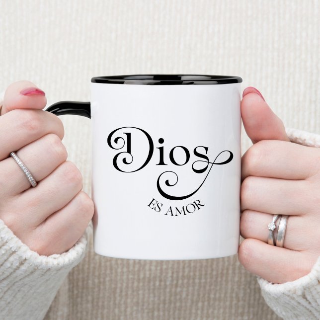Tasse de café chrétienne espagnole Dios Es Amor (Créateur téléchargé)