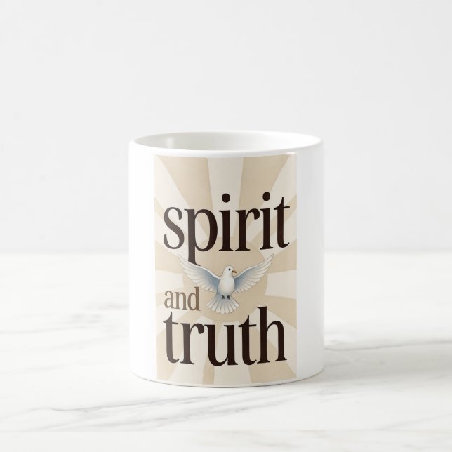 Tasse de café chrétienne Esprit et Vérité (Centre)