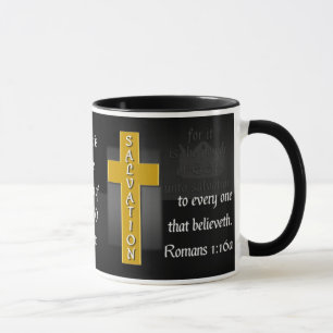 Tasse de café chrétienne non honteuse de vers de