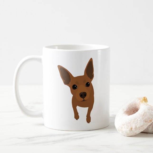 Tasse de café classique d'amant minimum de Pin (Avec donut)