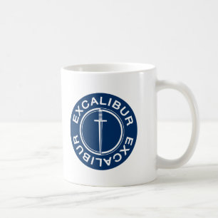 Tasse de café classique de logo d'Excalibur