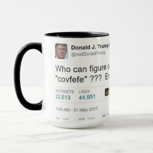 TASSE de CAFÉ COMBINÉE de COVFEFE 15OZ PAR ZAZZ_