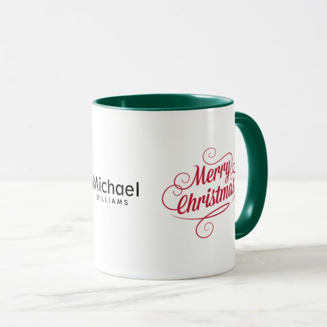 Tasse de café Combo Classique Rétro Joyeux Noël De (Devant droit)