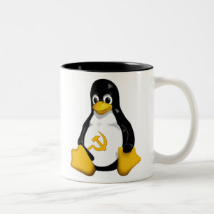 Tasse de café communiste de pingouin (Linux)