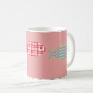 Tasse de café côtière en rose saumon