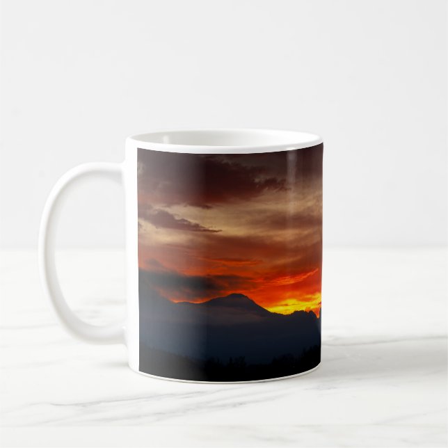 Tasse de café coucher de soleil  (Gauche)