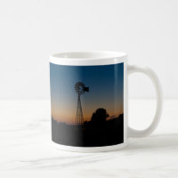 Tasse de café Coucher de soleil Moulin à vent Ozar