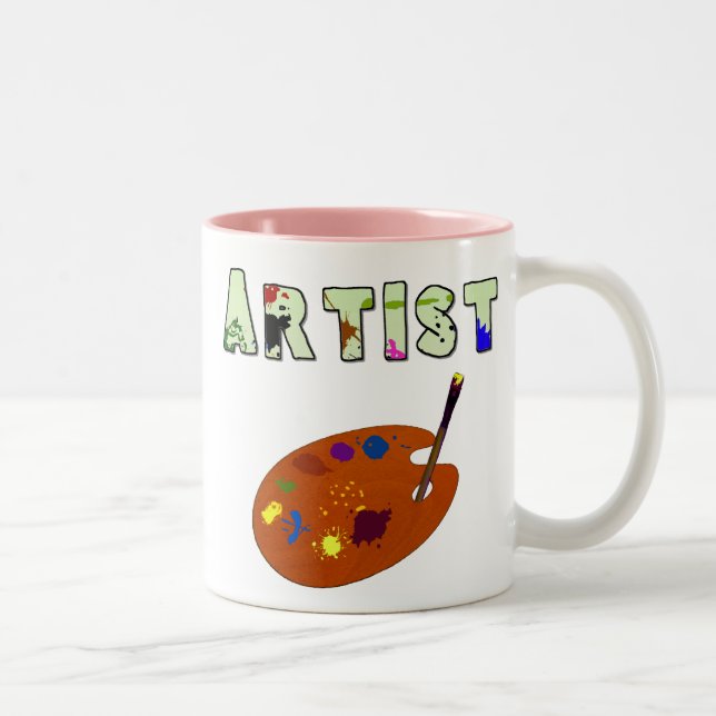 Tasse de café créative d'artiste (Droit)