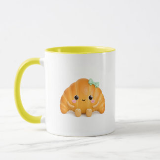 Tasse de café Croissant Mignon Kawaii