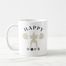 Tasse de café Crossfit Happy Hour Funny Gym