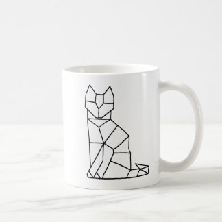 Tasse de café cubique de chat