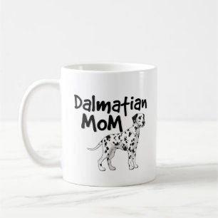Tasse de café dalmatienne mignonne de femmes de