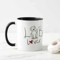 Tasse de café d'amant de laboratoire