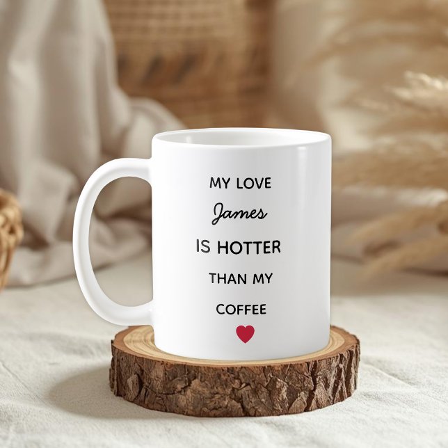 Tasse de café d'amour personnalisée moderne (Créateur téléchargé)