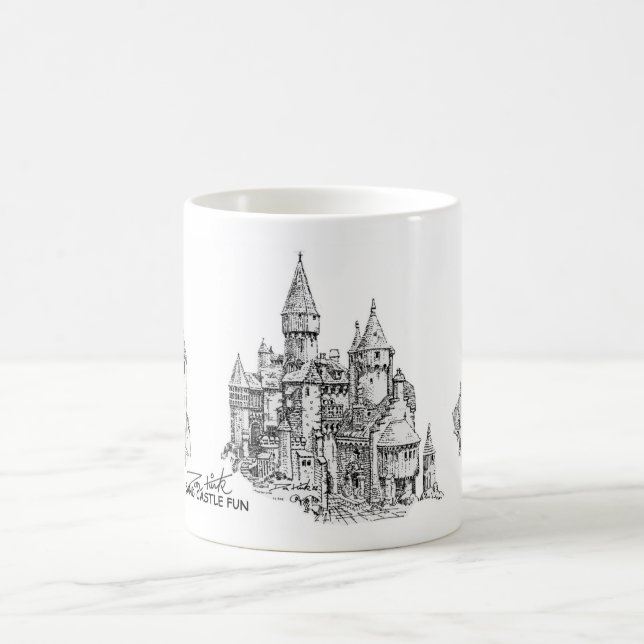 Tasse de café d'amusement de château de sable (Centre)