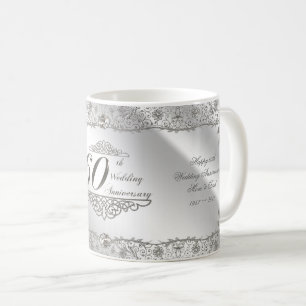 Tasse de café d'anniversaire de diamant
