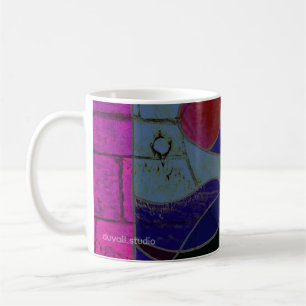 Tasse de café d'art abstrait "Variation Chandelle"