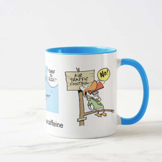 Tasse de café de bande dessinée de contrôle du (Droite)
