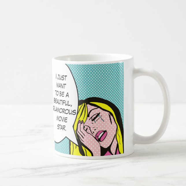 Tasse de café de bande dessinée de star de cinéma (Droite)