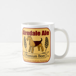 Tasse de café de bière anglaise d'Airedale