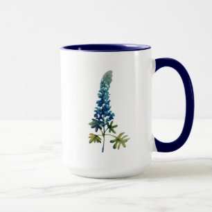 Tasse de café de Bluebonnet d'aquarelle