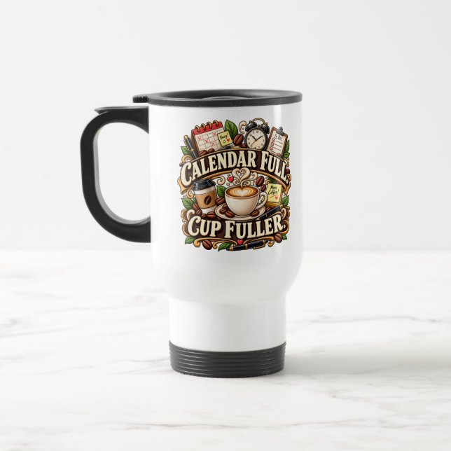 Tasse de café de bureau calendrier complet plus pl (Gauche)