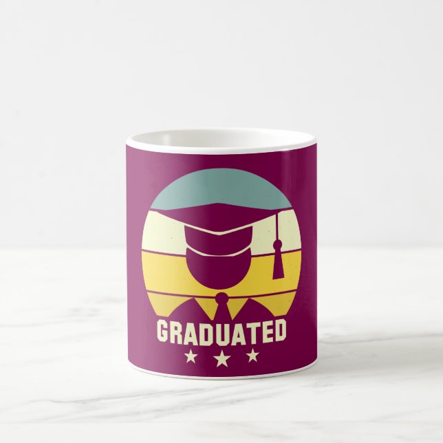 Tasse de café de célébration de remise de diplôme (Centre)