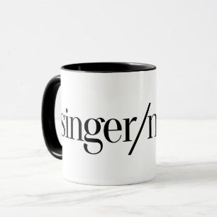 Tasse de café de chanteur/moteur