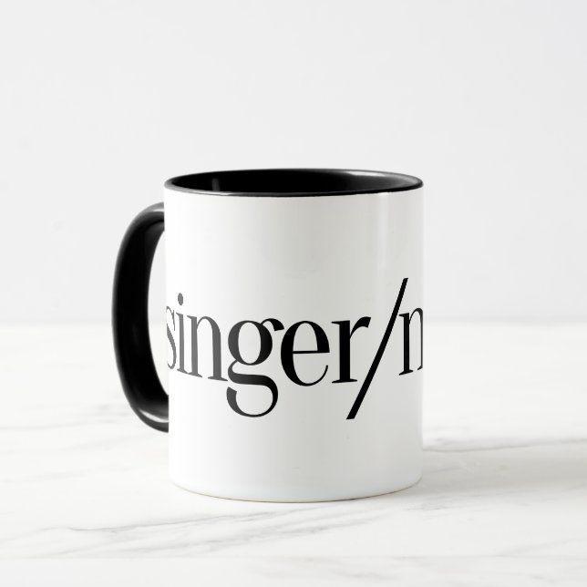 Tasse de café de chanteur/moteur (Devant gauche)