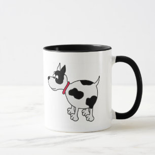 Tasse de café de chien de bande dessinée de Bite