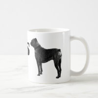 Tasse de café de chien de boxeur