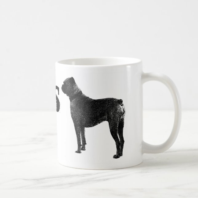 Tasse de café de chien de boxeur (Droite)