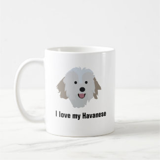 Tasse de café de chien de Havanese - amour d'I mon