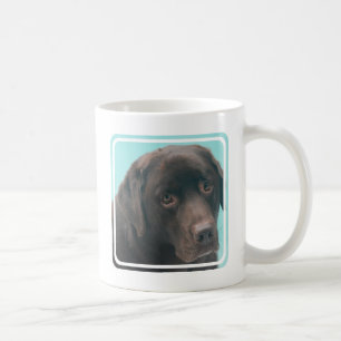Tasse de café de chien de laboratoire de chocolat