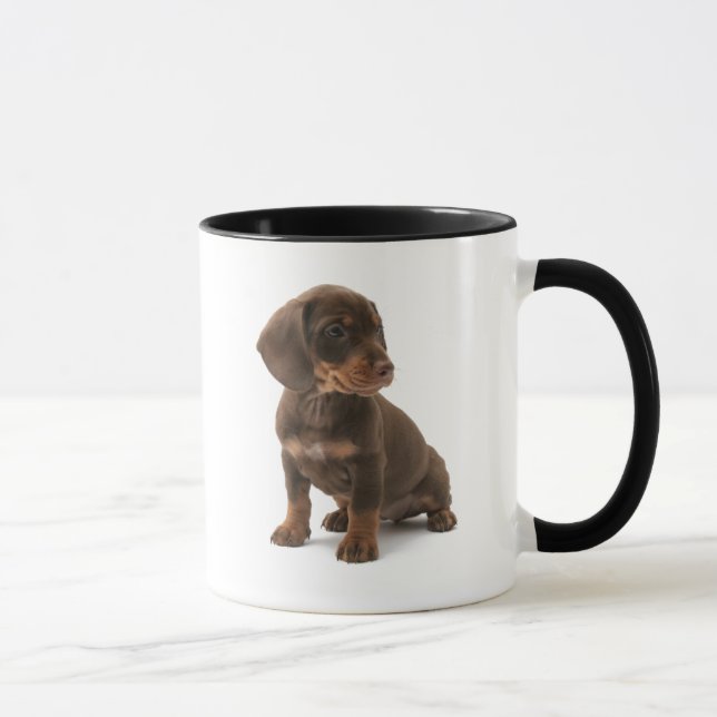 Tasse de café de chiot de teckel (Droite)