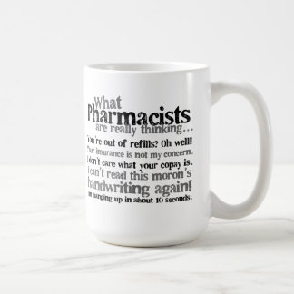 Tasse de café de citation de pharmacien